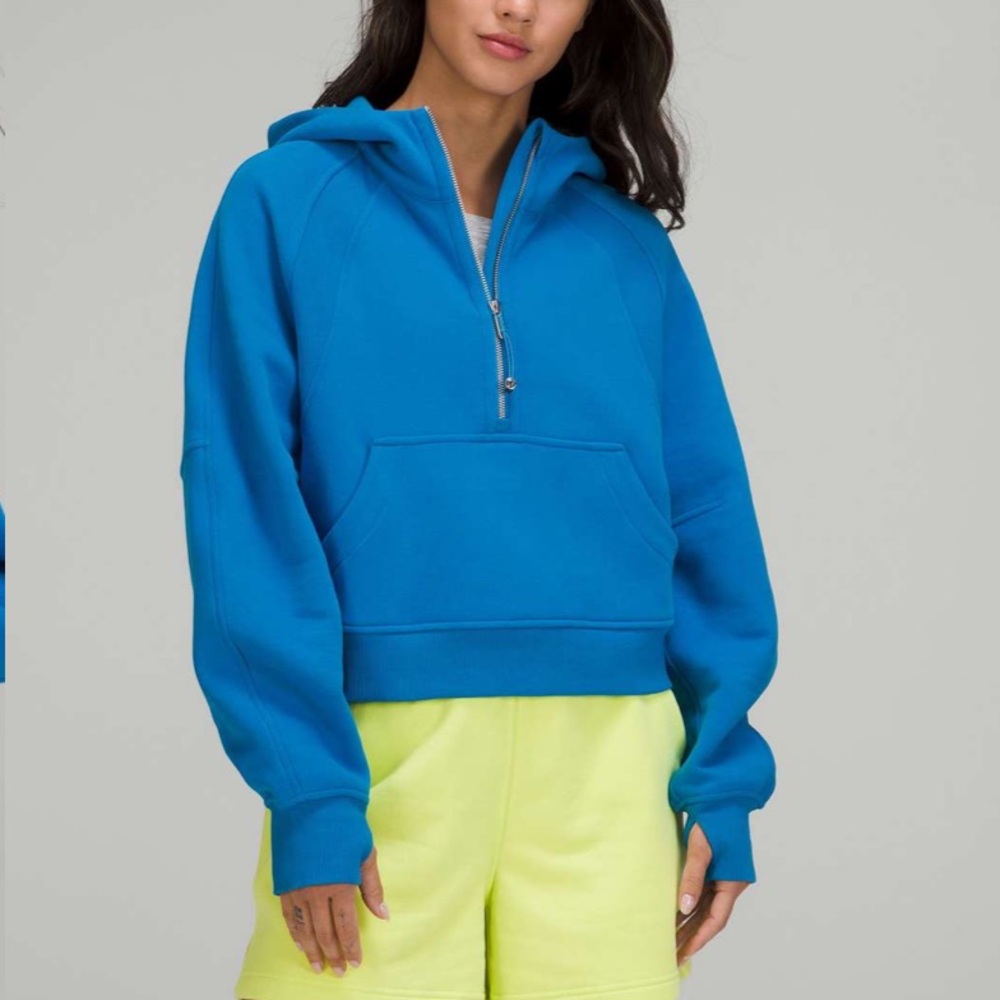 Lululemon • Scuba Oversized Half-Zip Hoodie Poolside Blue Size M/L